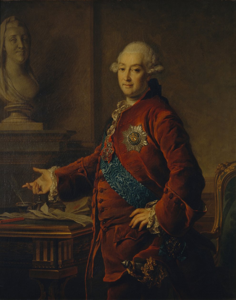 Portrét vicekancléře prince Alexandra Michajloviče Golitsyna 1723-1807, 1772 od Dmitri Grigorievich Levitsky