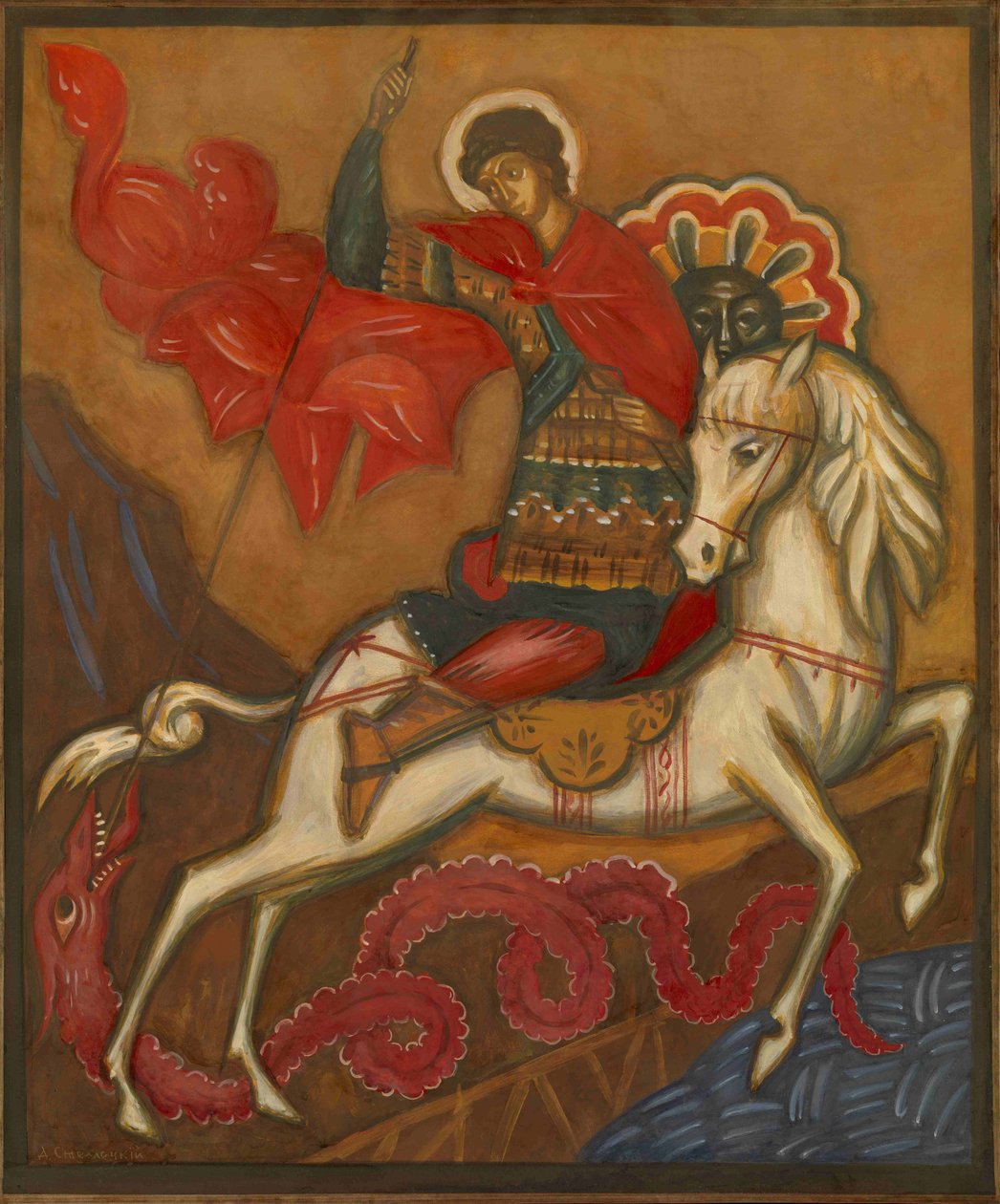 Svatý Jiří a drak od Dmitri Semyonovich Stelletsky