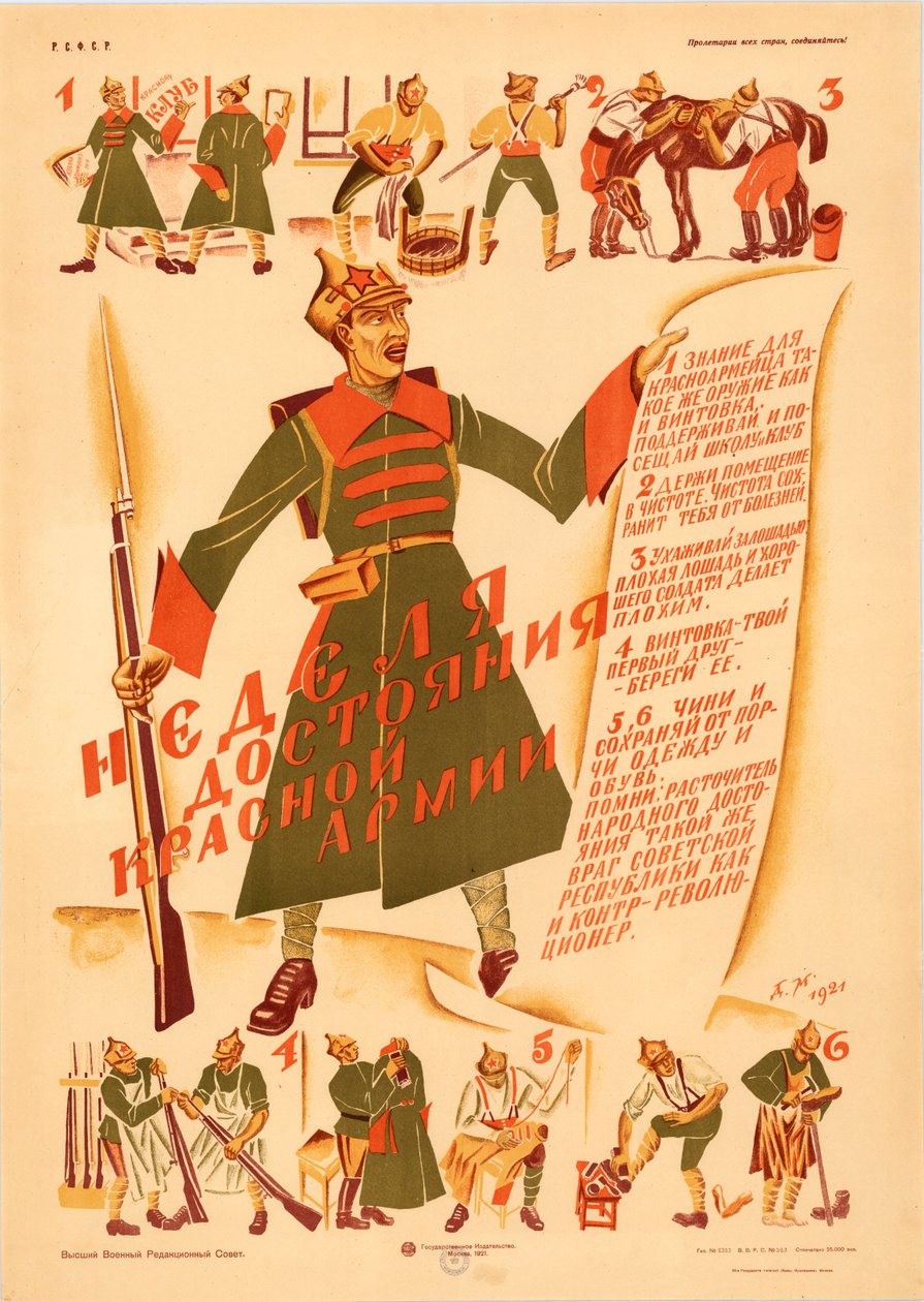 Týden majetku Rudé armády, 1921. od Dmitri Stachievich Moor