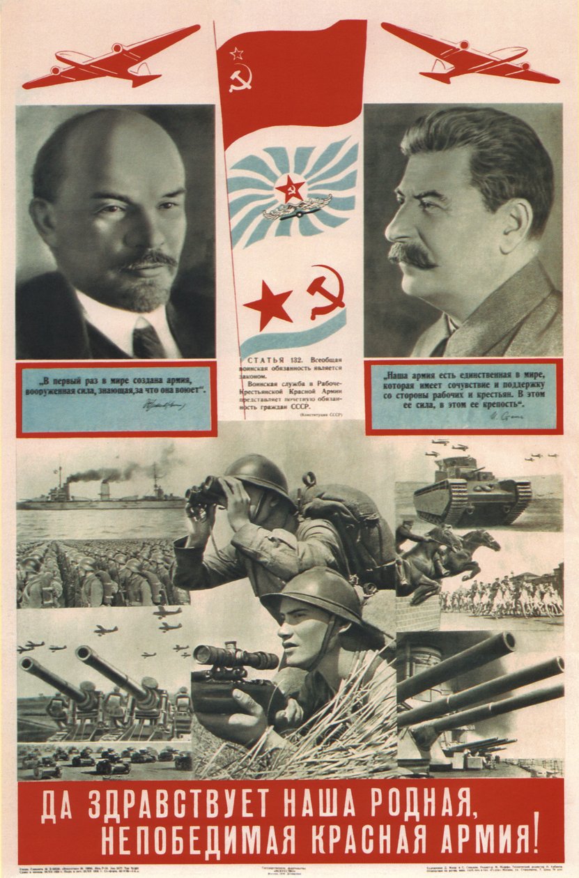 Ať žije naše drahá a neporazitelná Rudá armáda!, 1939 od Dmitriy Stakhievich Moor
