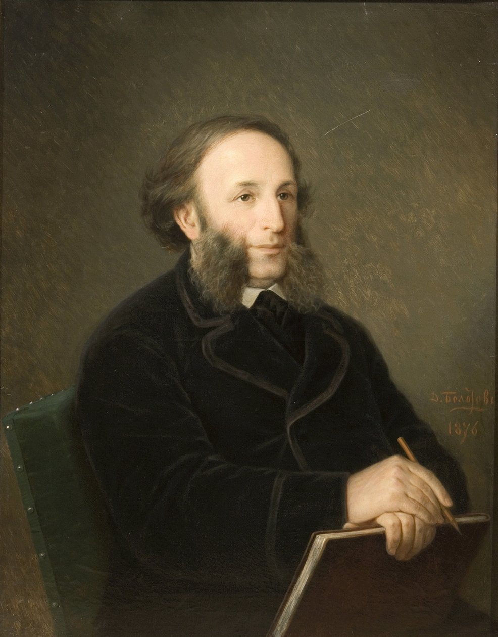 Portrét umělce Ivana Ajvazovského 1817-1900, 1879 od Dmitry Mikhaylovich Bolotov