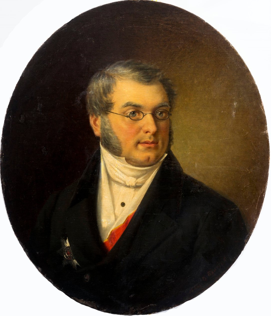 Portrét autora Michaila Nikolajeviče Zagoskina 1789-1852, 1868. od Dmitry Mikhaylovich Bolotov