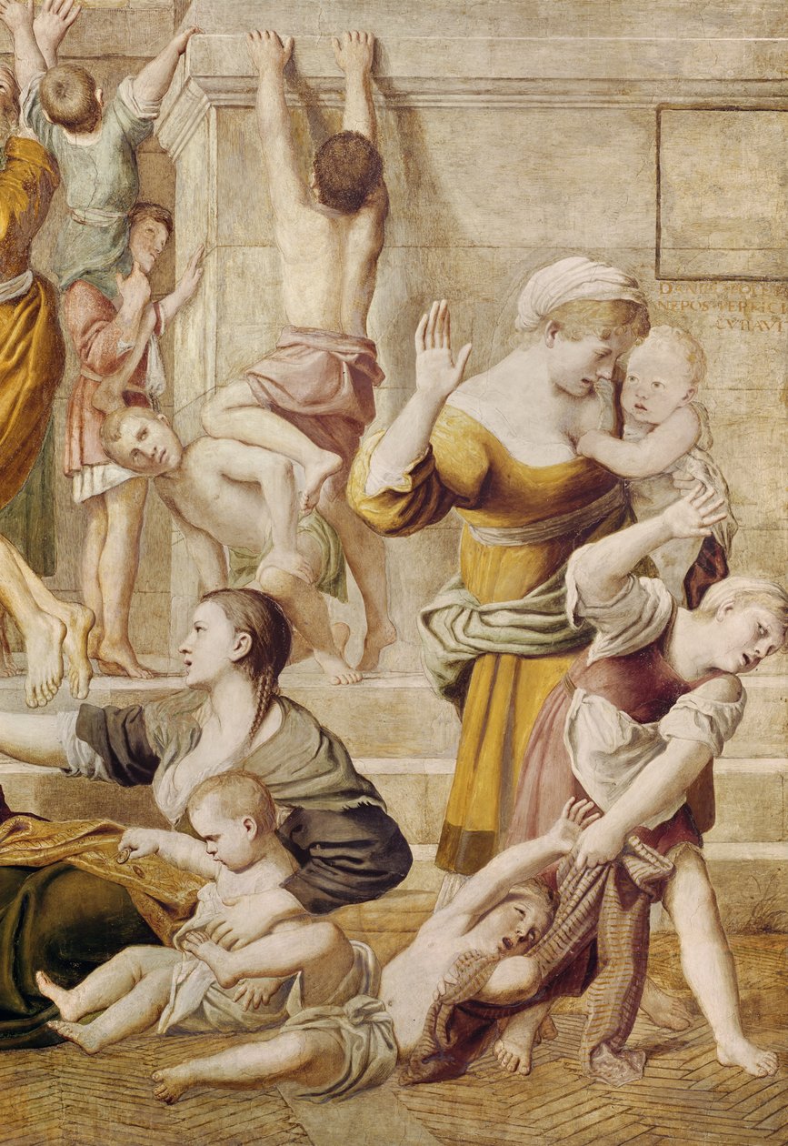 Detail of St. Cecilia Distributing Alms, c.1612-15 (detail of 438850) od Domenichino