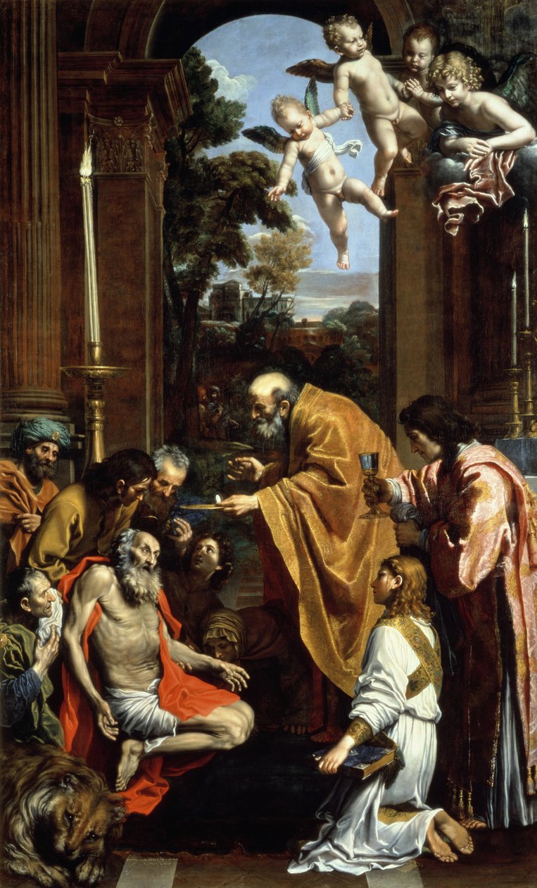 Poslední svátost svatého Jeronýma, 1614 od Domenichino