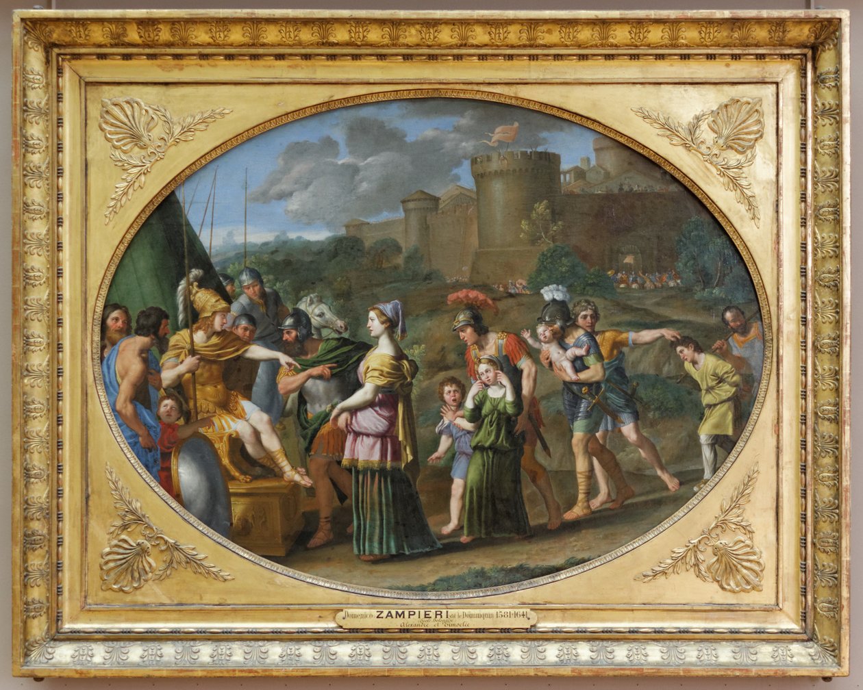 Timoclea před Alexandrem Velikým od Domenichino