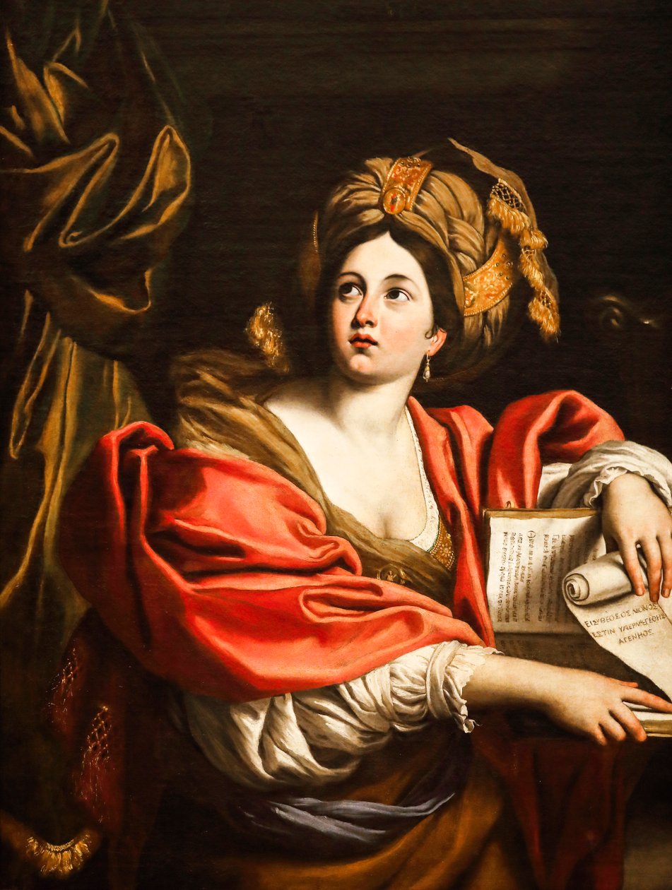 kumská Sibyla. 17. století (olej na plátně) od Domenichino