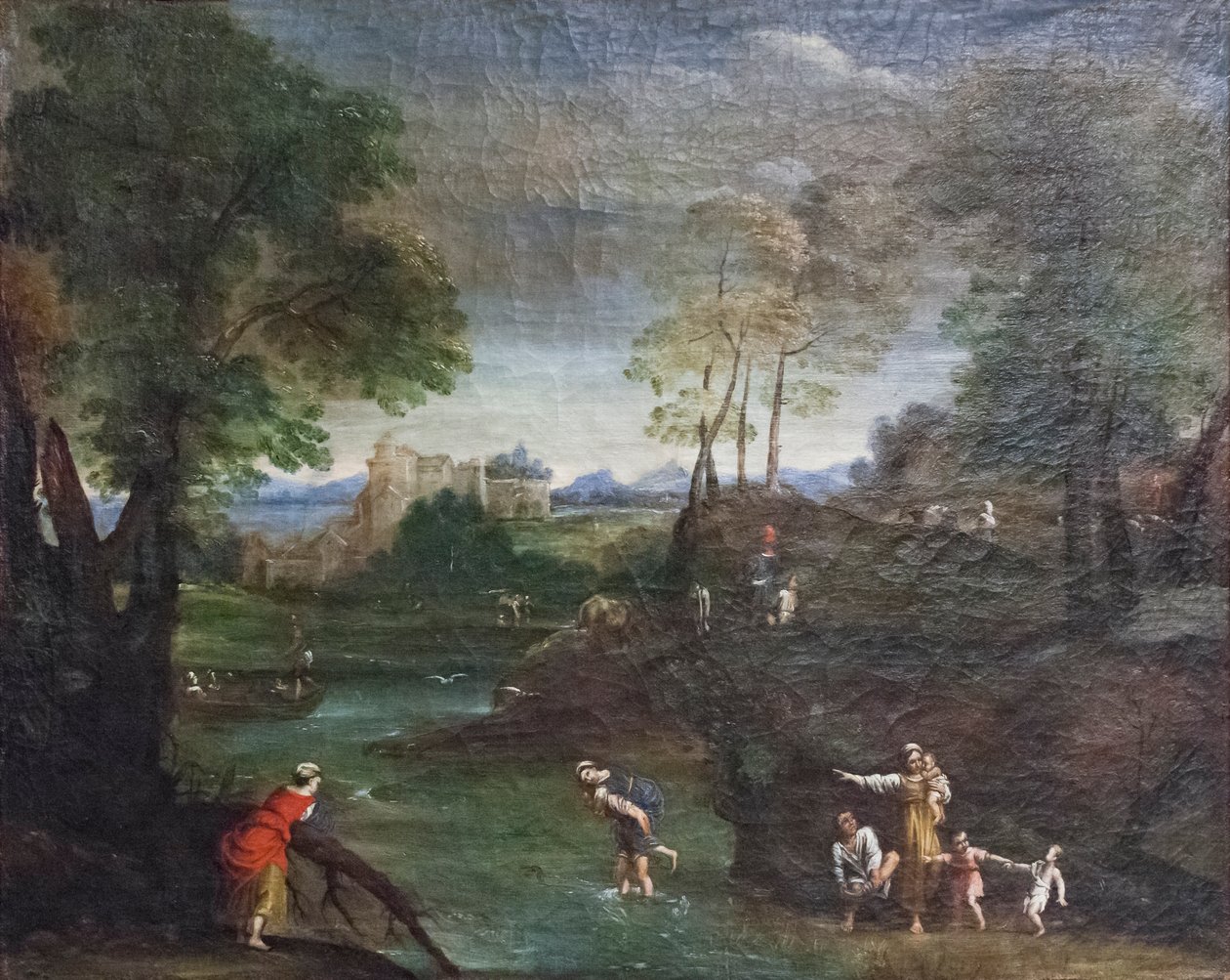 Maisema Fordin kanssa od Domenichino (1581 1641)