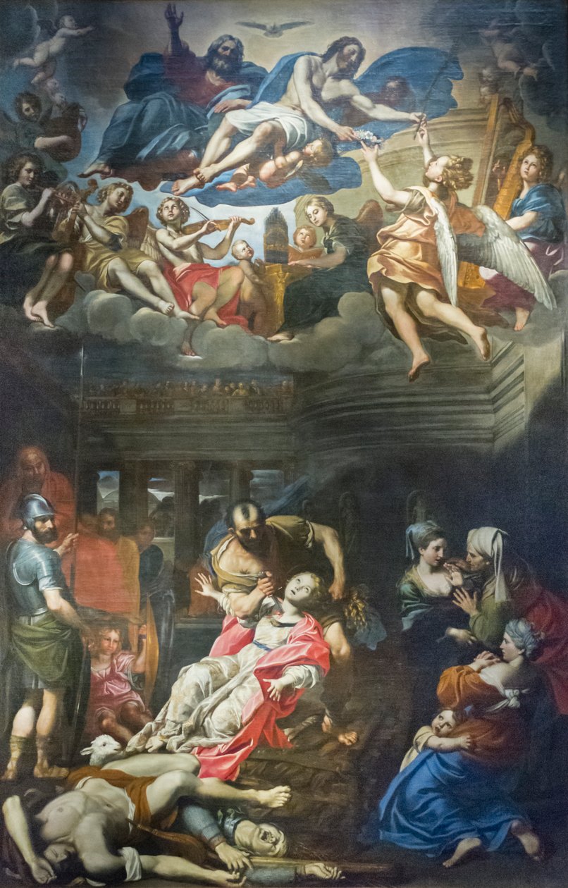 Umučení svaté Anežky od Domenichino (1581 1641)
