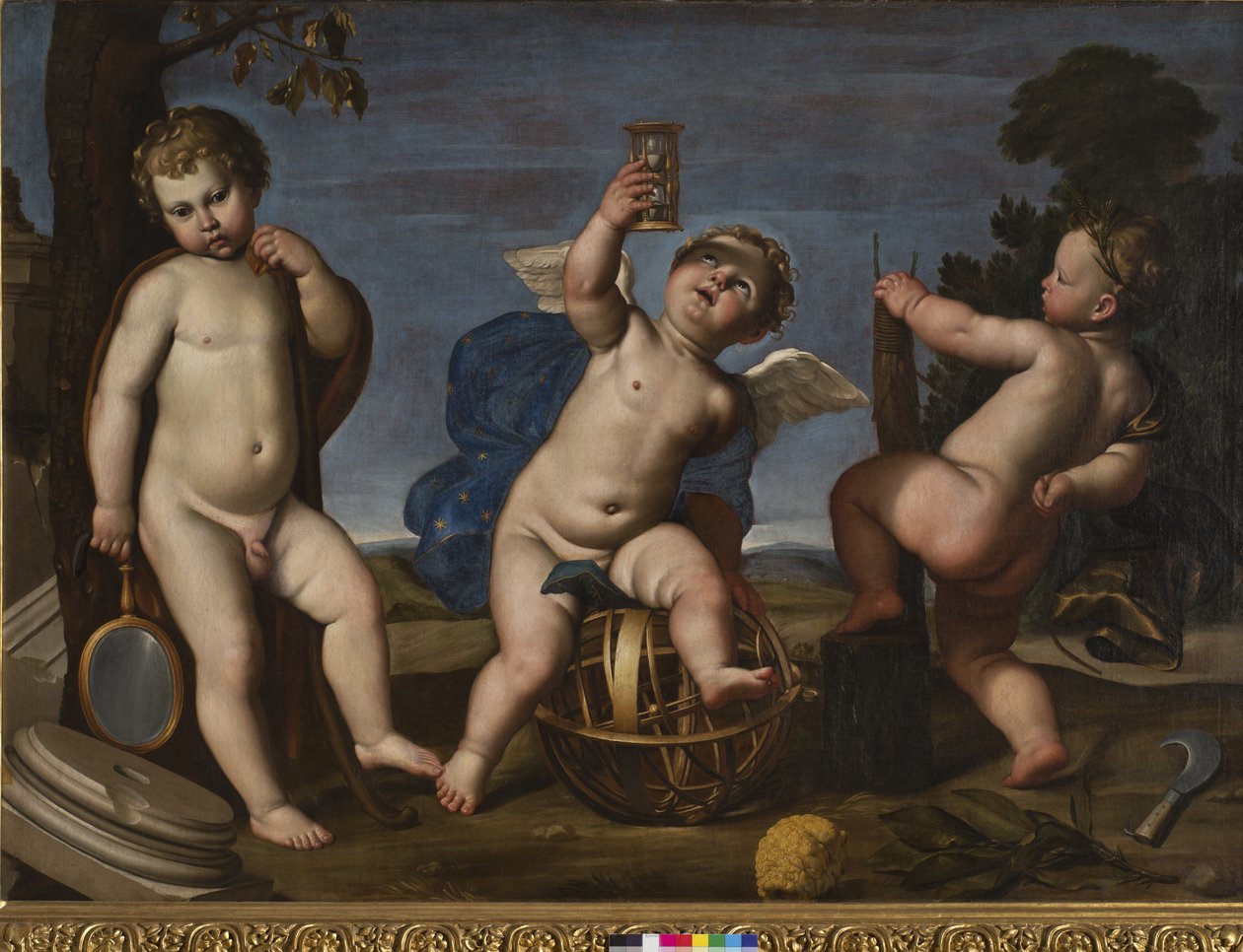 Alegorie zemědělství, astronomie a architektury, 1620-25 od Domenichino