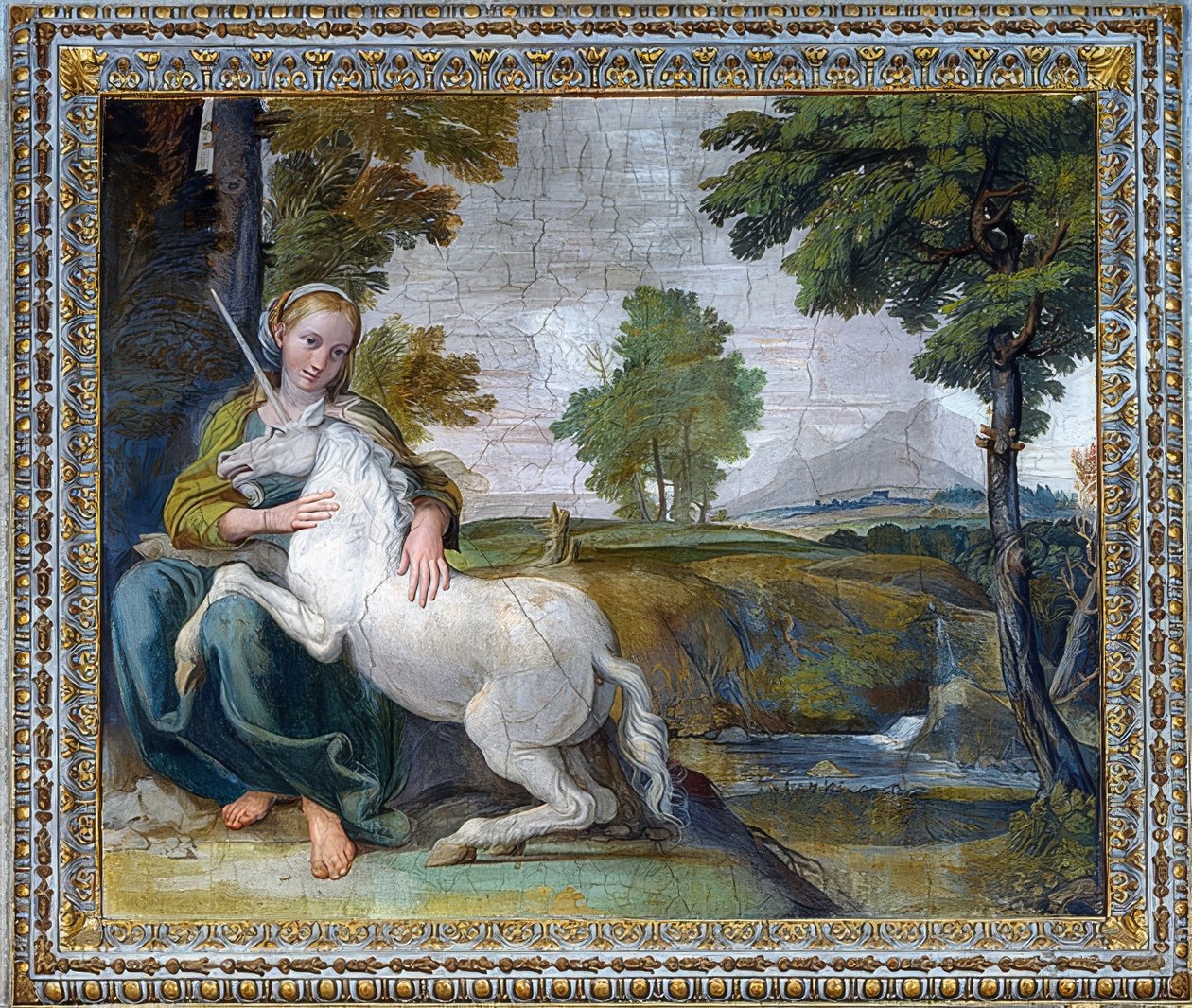Panna s jednorožcem. 1604-05 od Domenichino