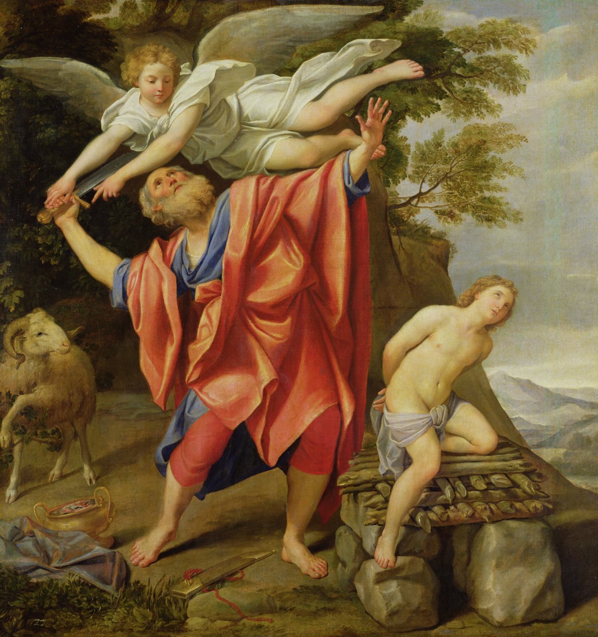 Obětování Izáka od Domenichino