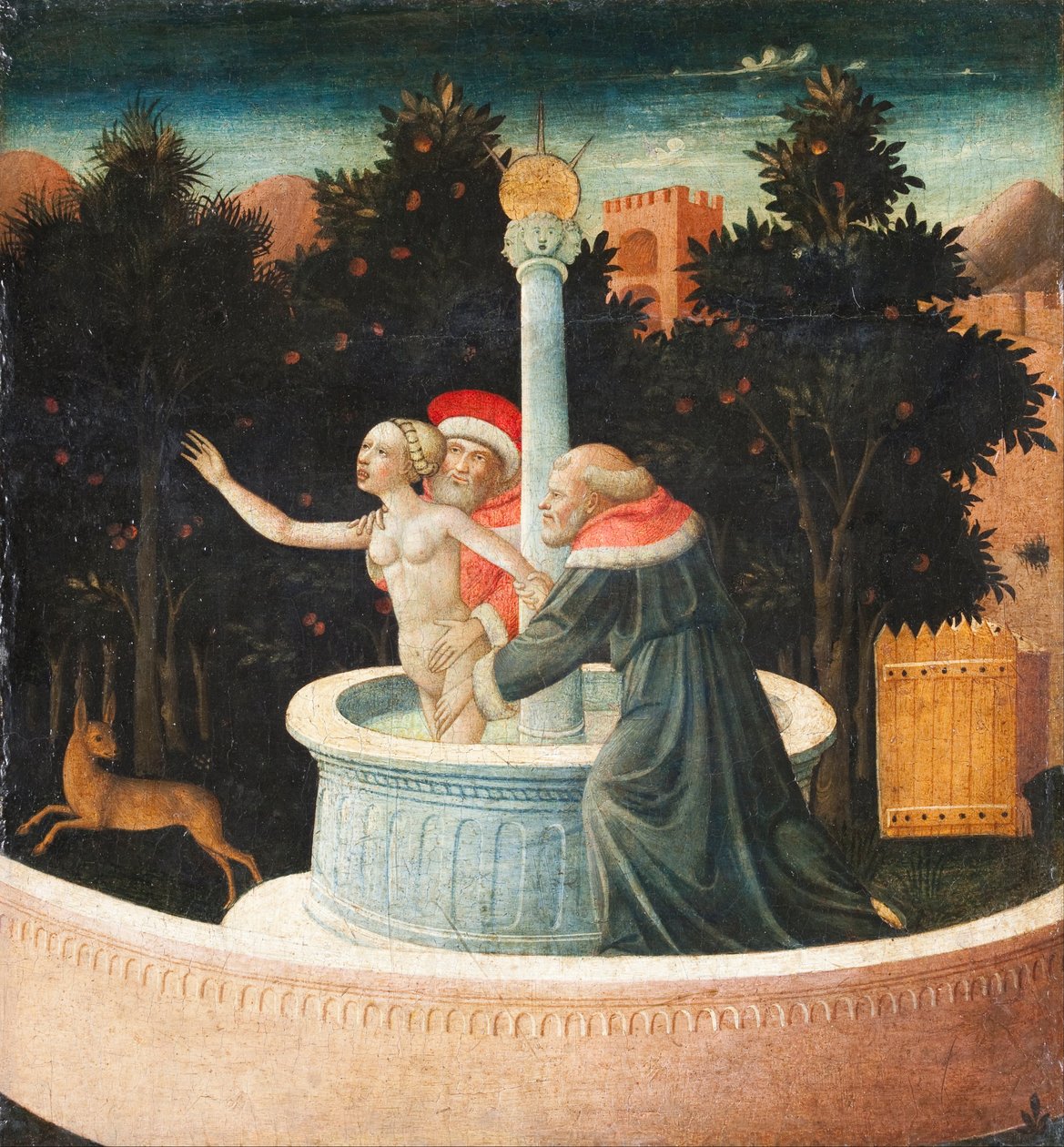 Susanna a starší od Domenico di Michelino