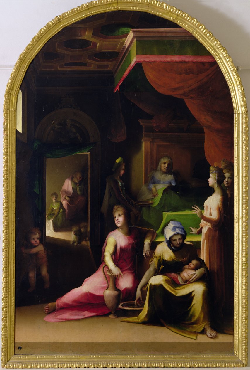 Narození Panny, kolem 1540-43 od Domenico di Pace Beccafumi  