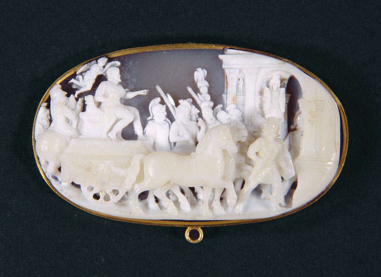 Příjezd Cosima I. de Medici (1519-74) do Sieny, portrét, italština, 16. století (chalcedon) od Domenico Compagni