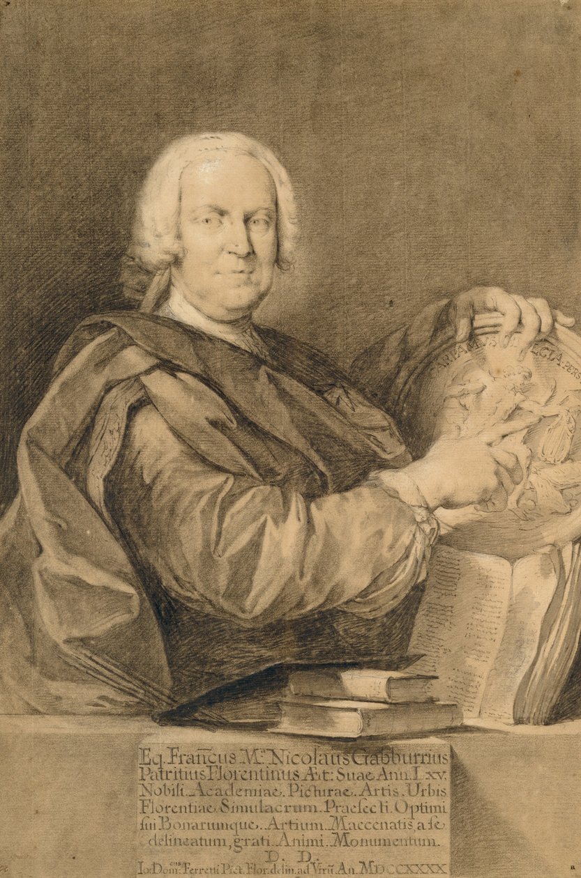 Portrét Cavaliere Francesco Maria Niccolò Gabburri od Giovanni Domenico Ferretti