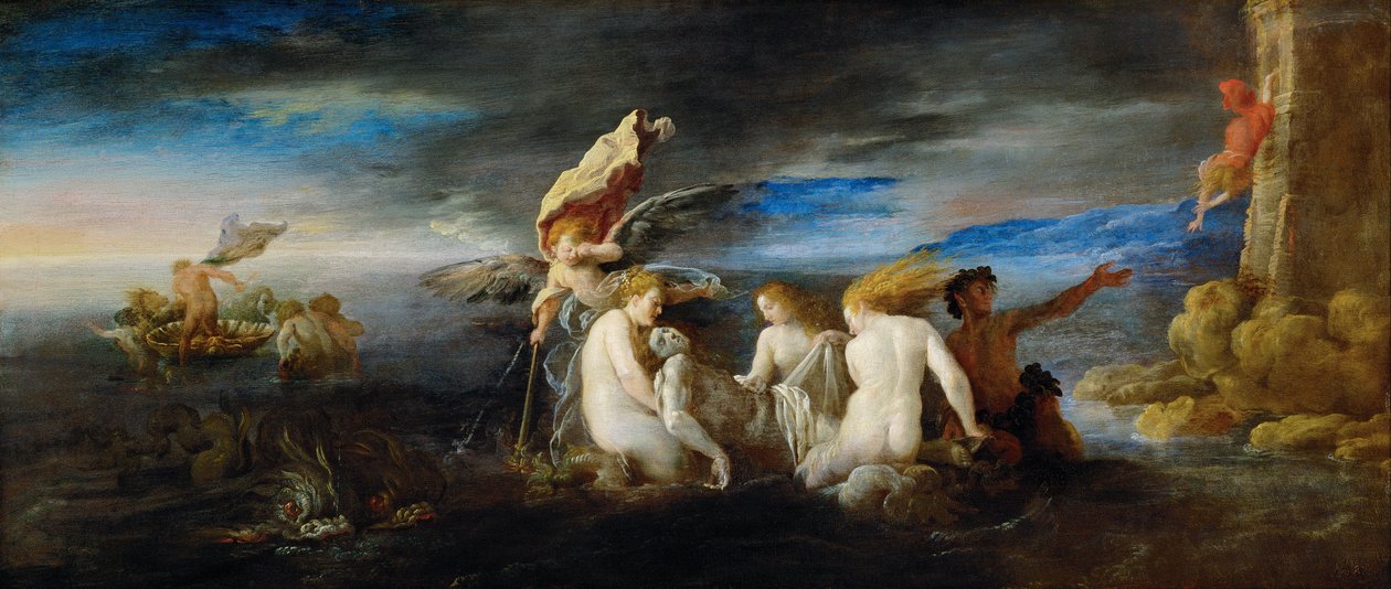 Hrdina smutek mrtvých Leander od Domenico Fetti or Feti