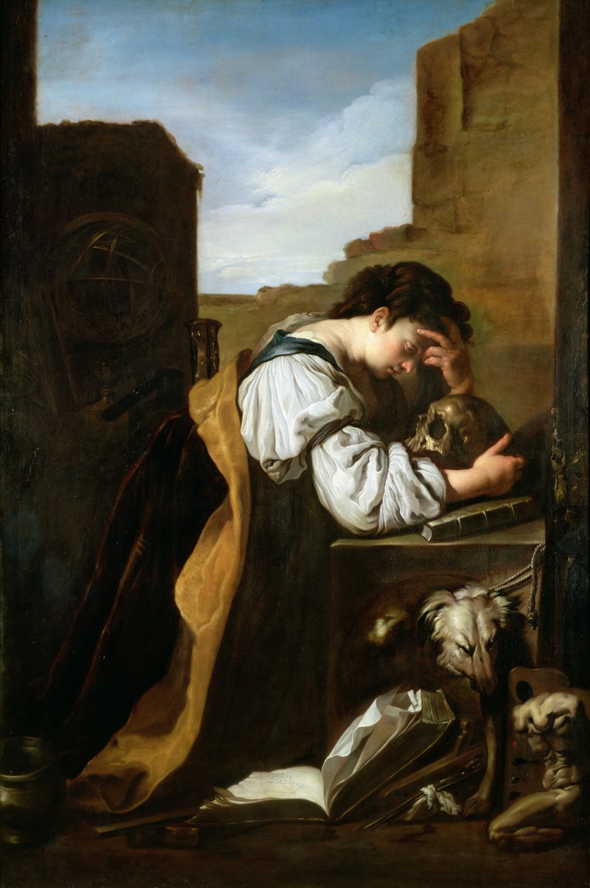 Melancholie od Domenico Fetti or Feti