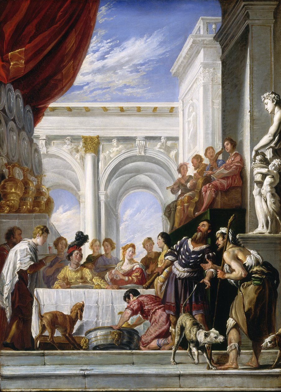 Podobenství o Lazarovi a boháčovi, 1618-28 od Domenico Fetti or Feti