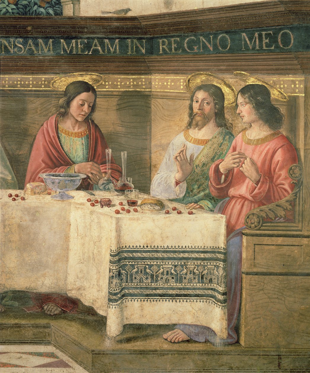 Detail z Poslední večeře od Domenico Ghirlandaio