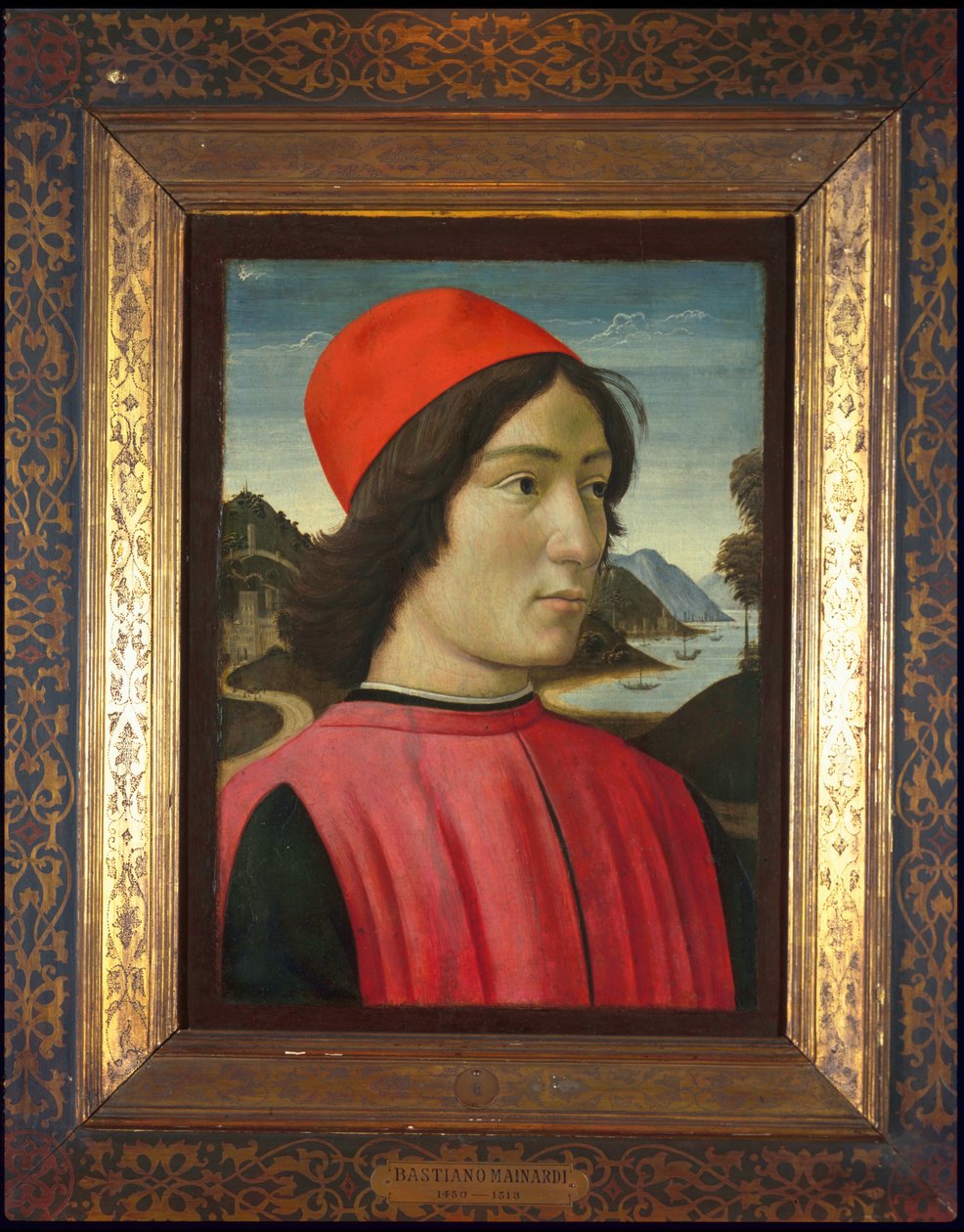 Portrét muže, asi 1490 (tempera na desce) od Domenico Ghirlandaio