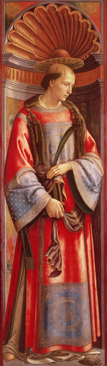 Svatý Štěpán mučedník (tempera na panelu) od Domenico Ghirlandaio