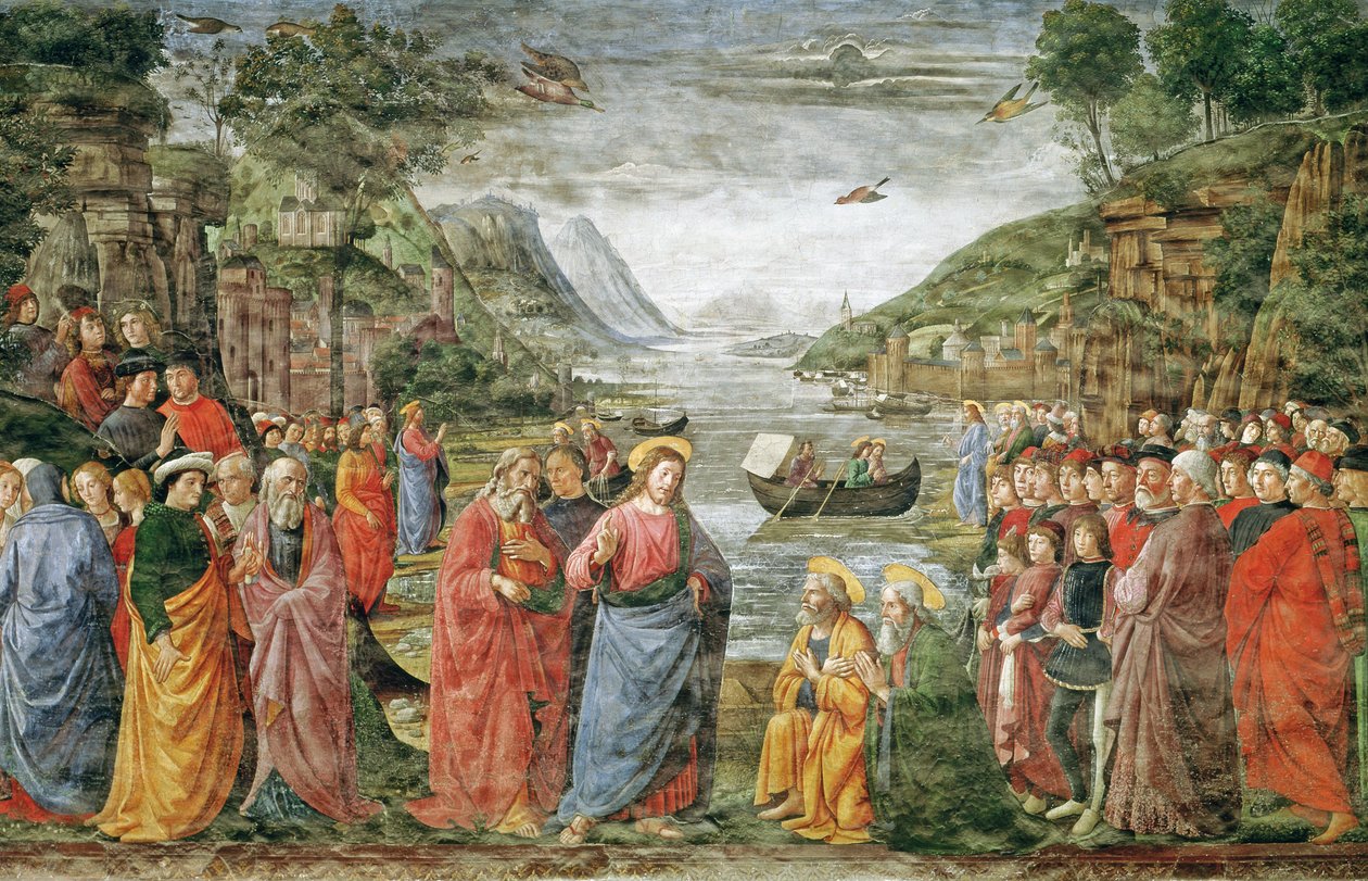 Povolání SS. Petra a Ondřeje, 1481 od Domenico Ghirlandaio