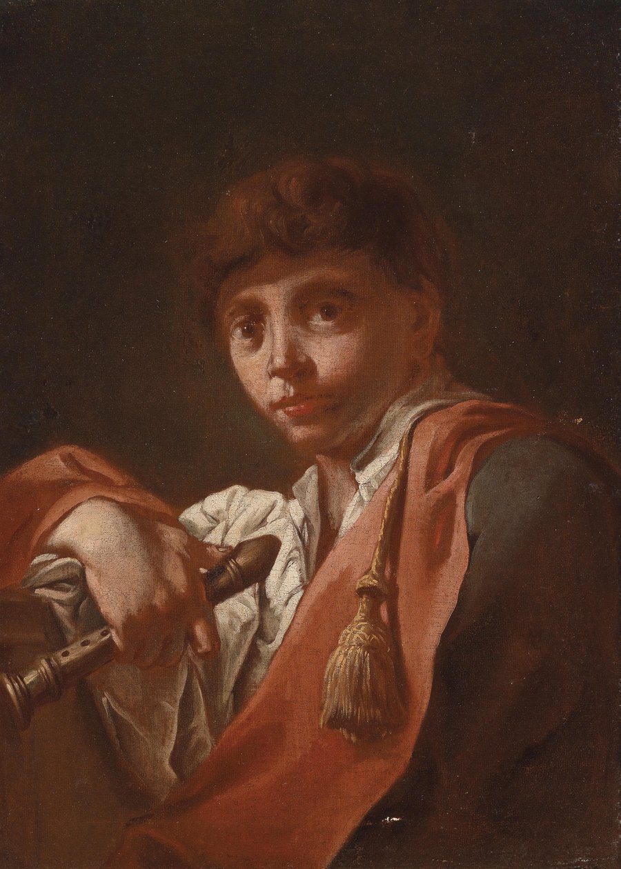 Chlapec s flétnou od Domenico Maggiotto
