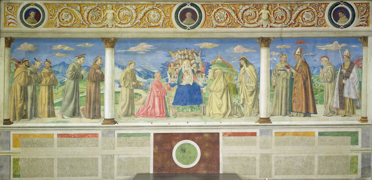Panna obklopená dárci a svatými, 1503 od Domenico Morone