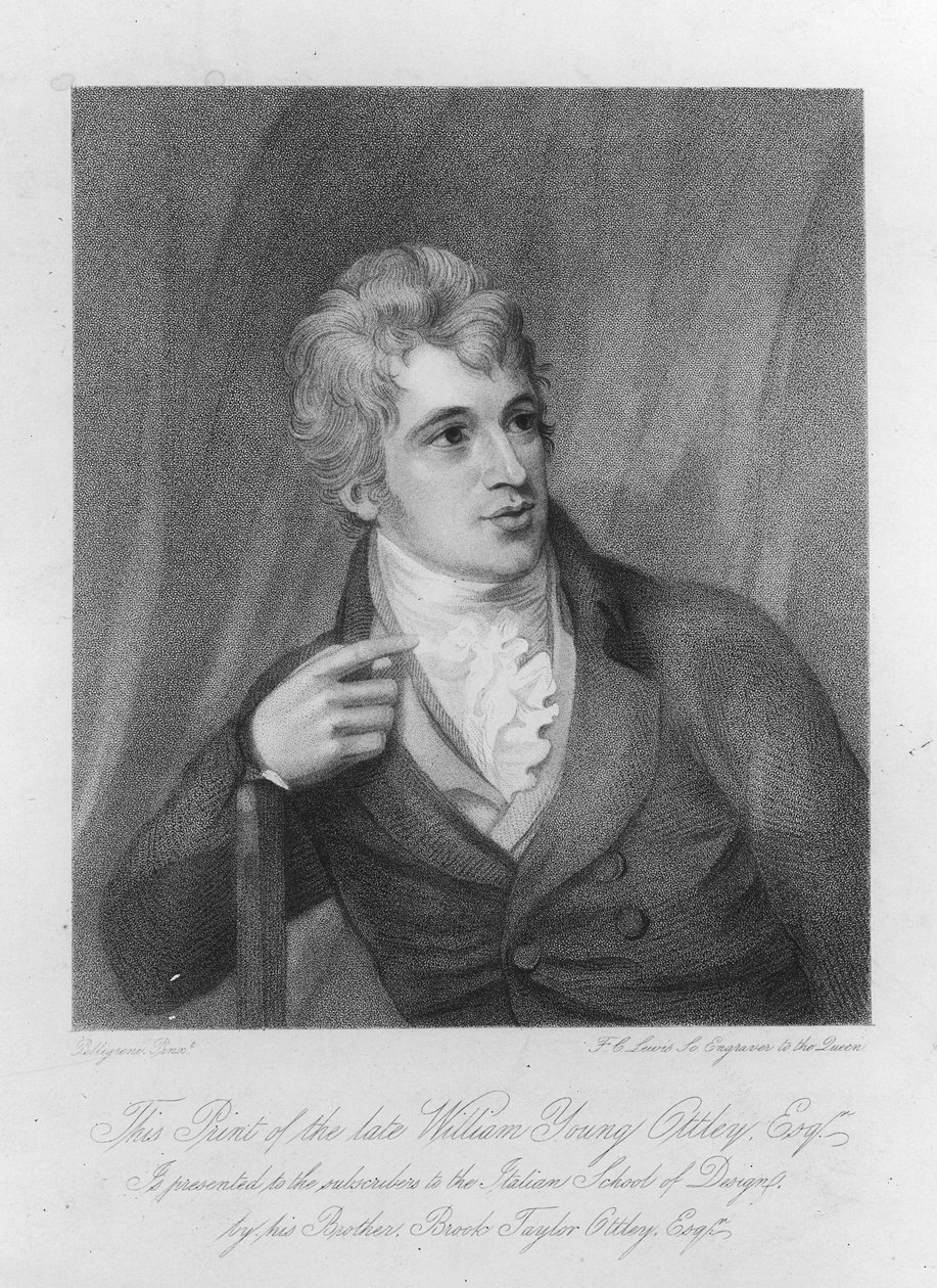 William Young Ottley, vyryl Frederick Christian Lewis, kolem roku 1836 od Domenico Pellegrini
