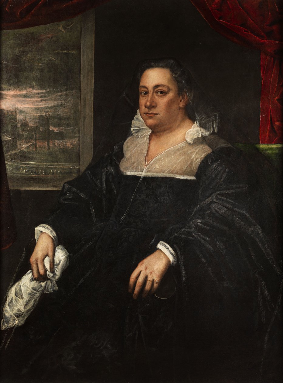 Portrét Dogaressy (manželka benátského dóžete) od Domenico Robusti Tintoretto