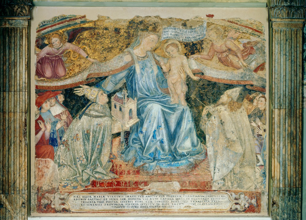Madonna milosrdenství od Domenico di Bartolo