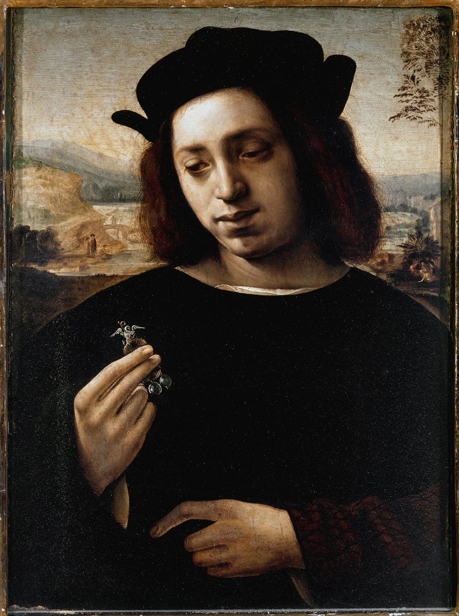 Portrét muže, známý jako zlato - olej na plátně od Domenico Ghirlandaio