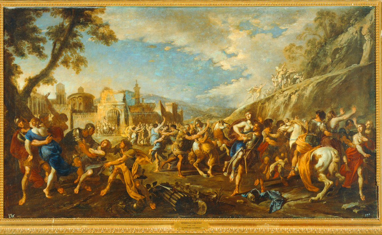 Znásilnění sabiniánských žen. 10035138 ... od Domenico (1612-75) Gargiulo