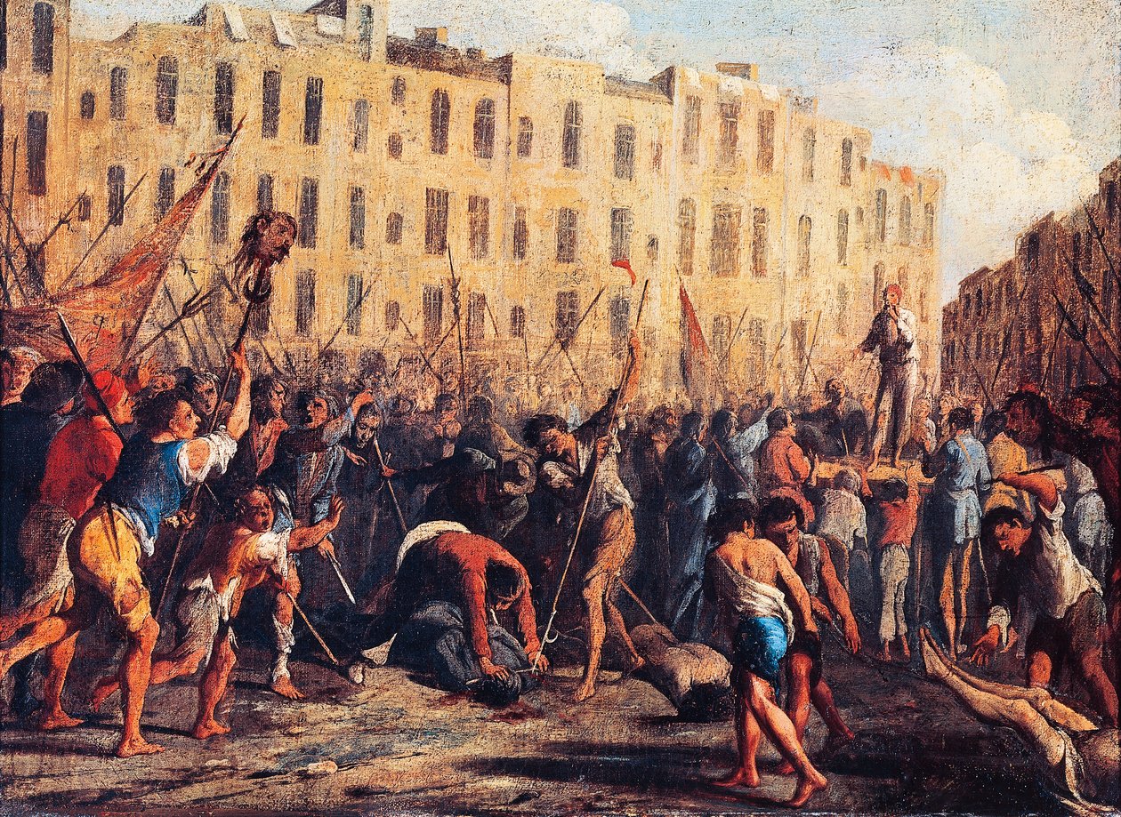 Zabití otce Giuseppe Carafy, 10. července od Domenico Gargiulo