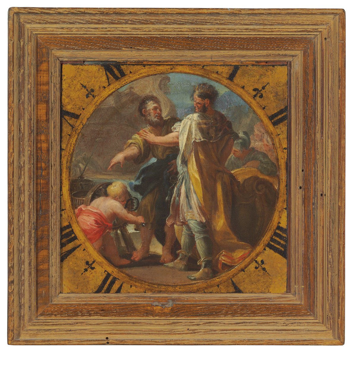 Archimedes demonstroval svůj vynález králi Hieronovi ze Syrakus od Domenico Antonio Vaccaro