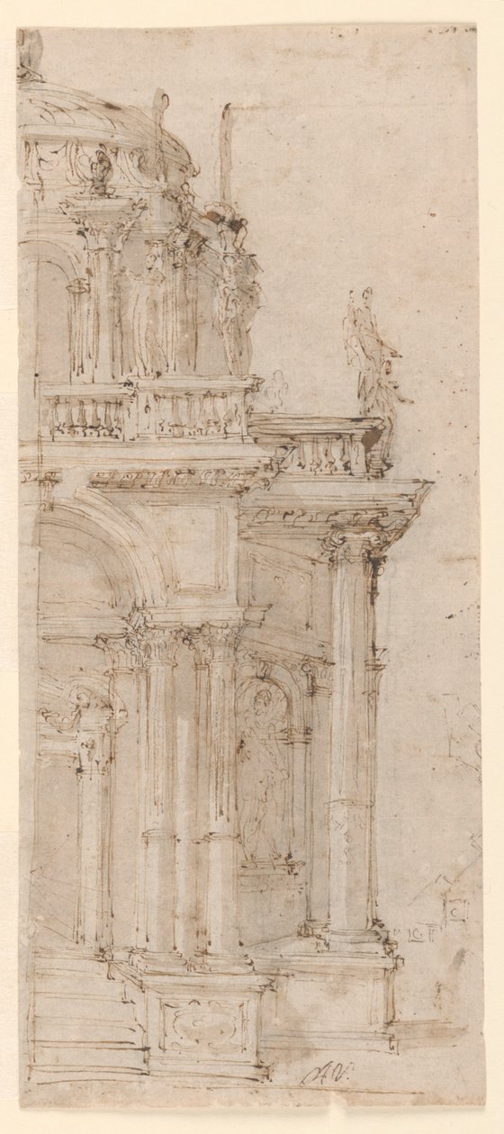 Design pro Catafalque od Domenico Antonio Vaccaro
