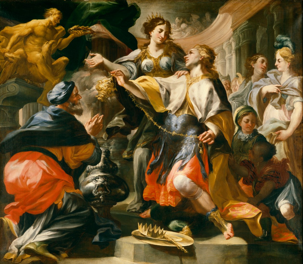 Solomon uctívající pohanské bohy, c.16951700 od Domenico Antonio Vaccaro