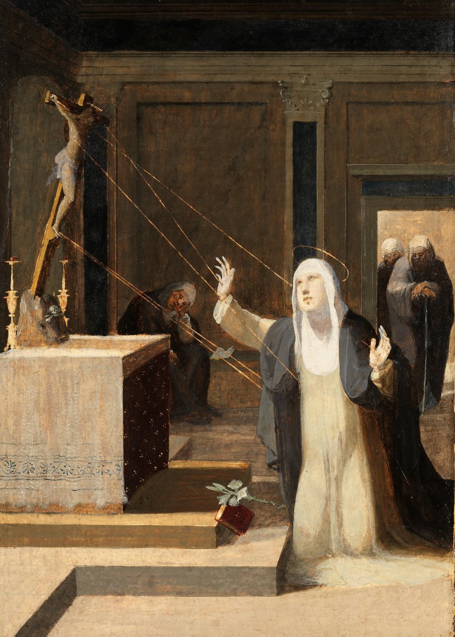 Beccafumi - Svatá Kateřina přijímá stigmata, 1545 od Domenico Beccafumi