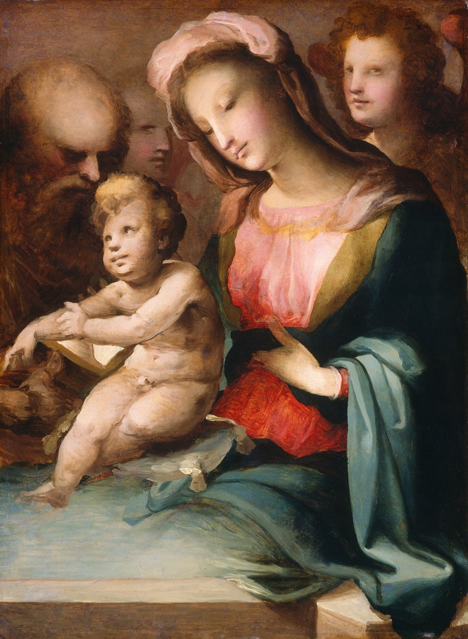 Svatá rodina s anděly od Domenico Beccafumi