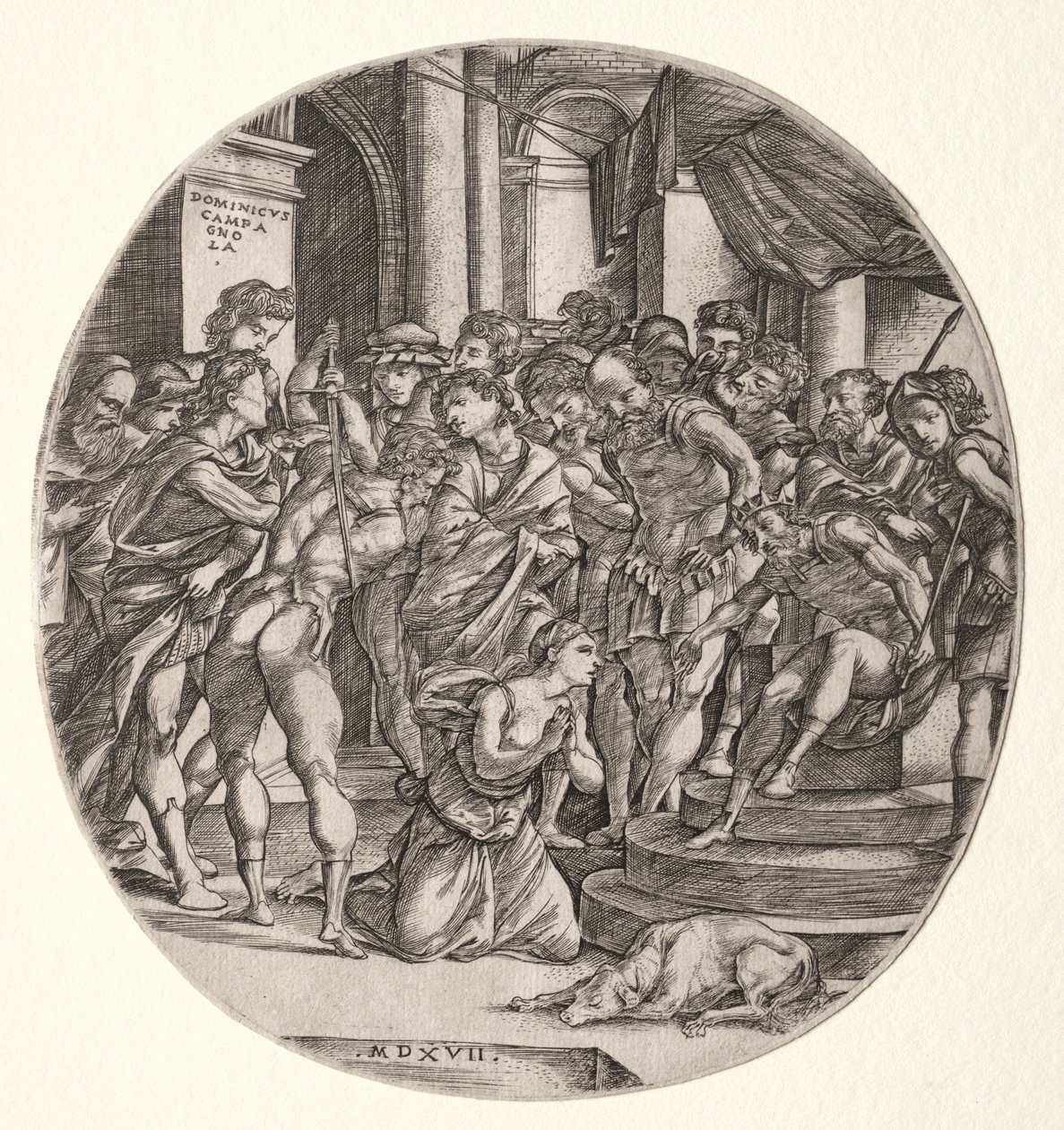 Stětí svaté Kateřiny od Domenico Campagnola