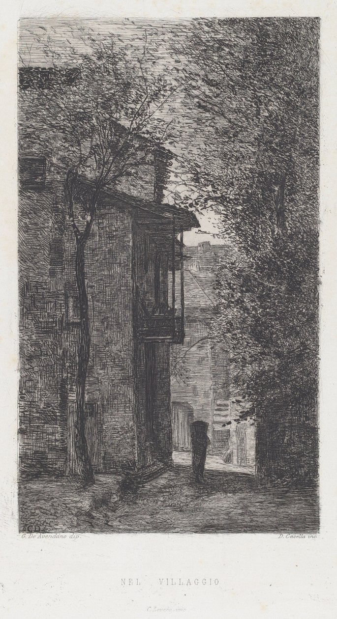 Ve vesnici [Ve vesnici] od Domenico Casella, after Serafin de Avendano