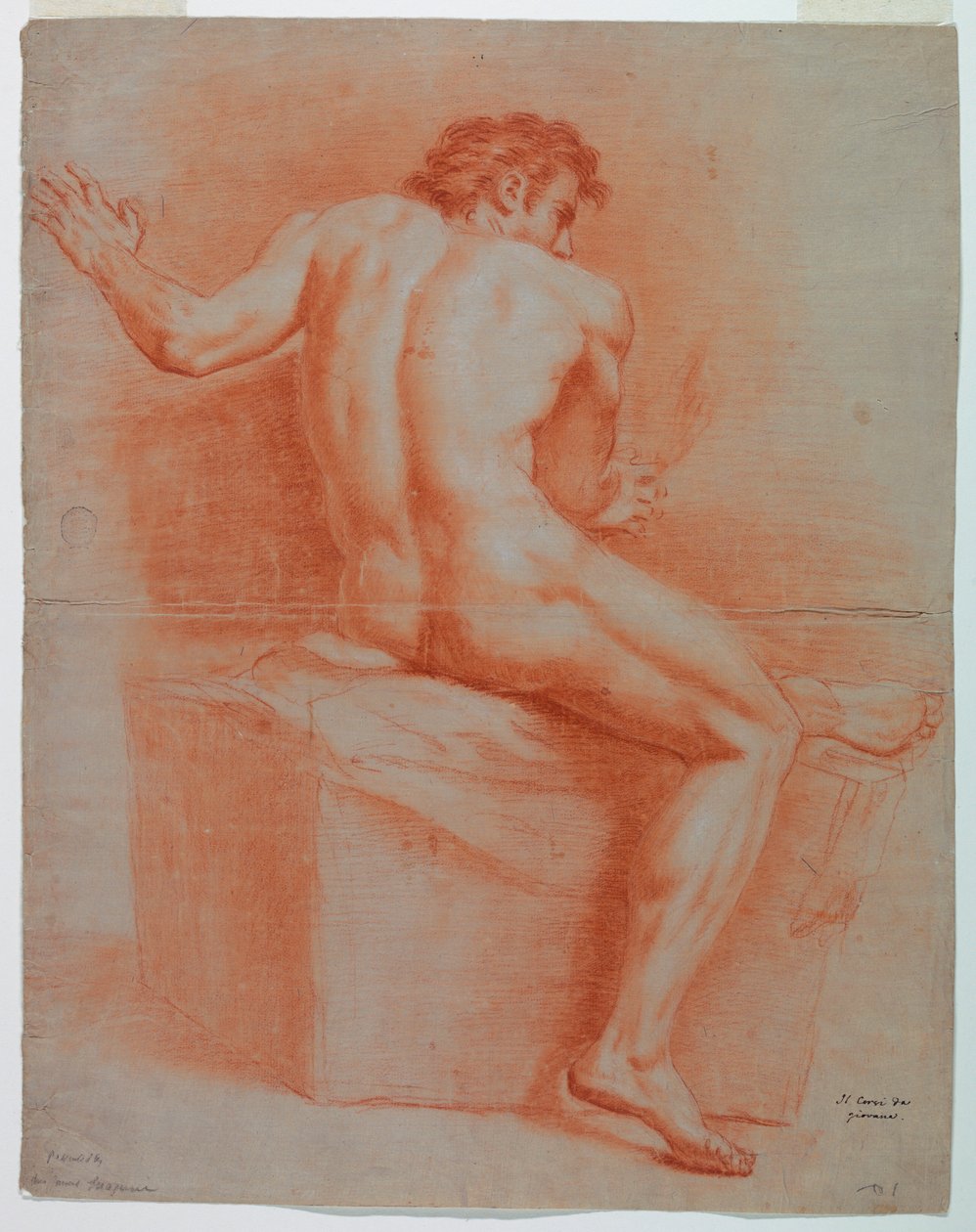 Kresba, Akt, asi 1740 od Domenico Corvi