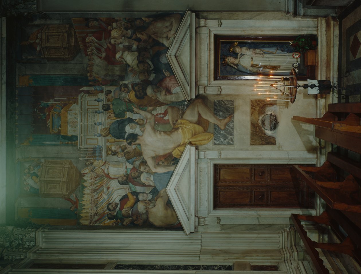 Pohřeb svatého Antonína, 1589 od Domenico Cresti