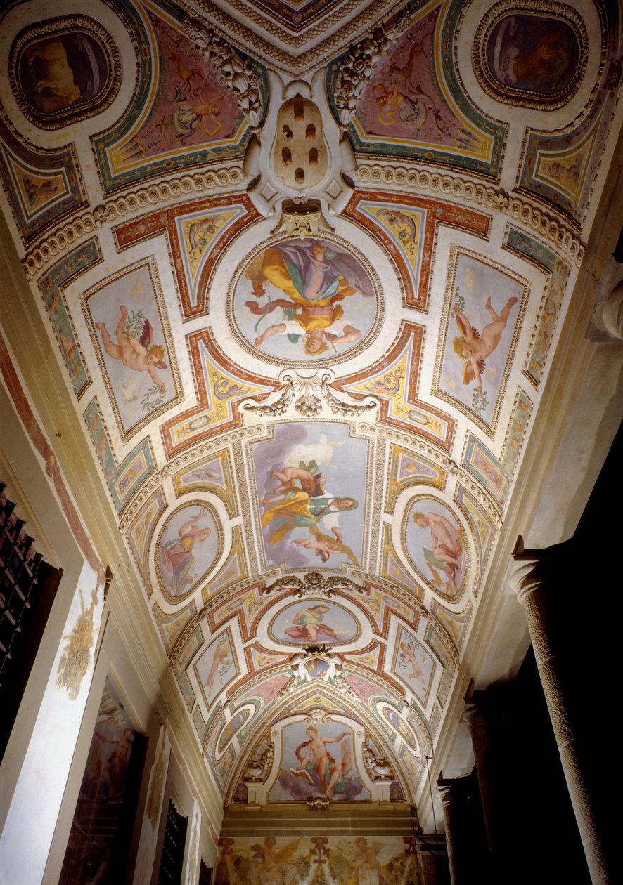 Freska stropu lodžie vily Medicea, zvané Ferdinanda, 1596-1600 (fotografie) od Domenico Cresti Passignano