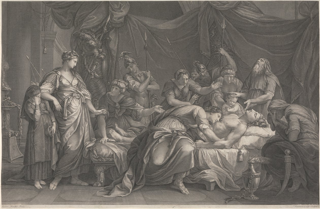 Andromache Bewailing the Death of Hector od Domenico Cunego