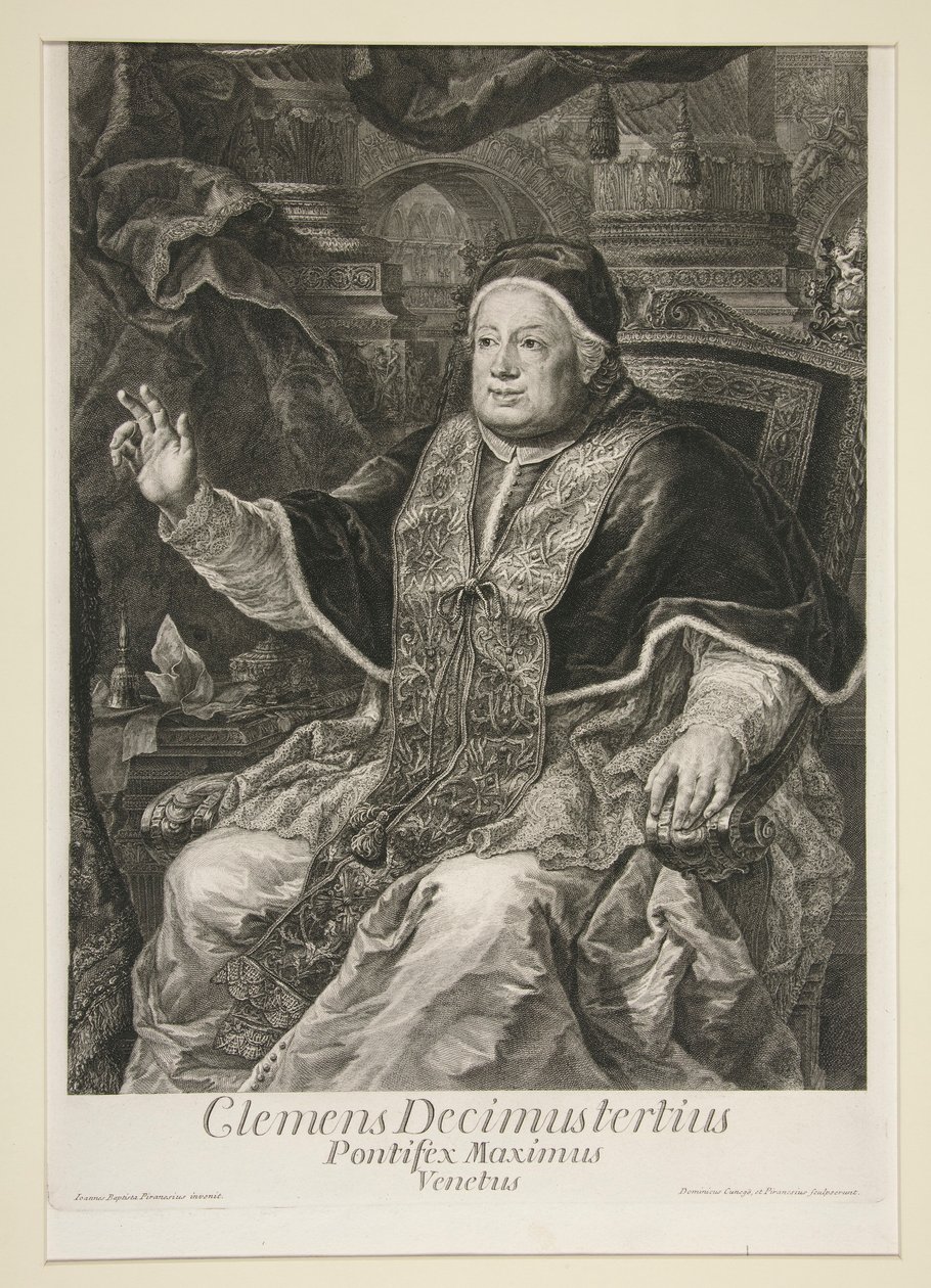 Papež Klement XIII od Domenico Cunego