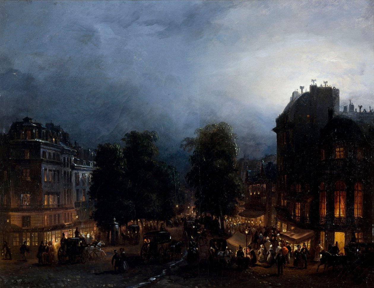Boulevard des italiens v noci (1835), Domenico Ferri od Domenico Ferri