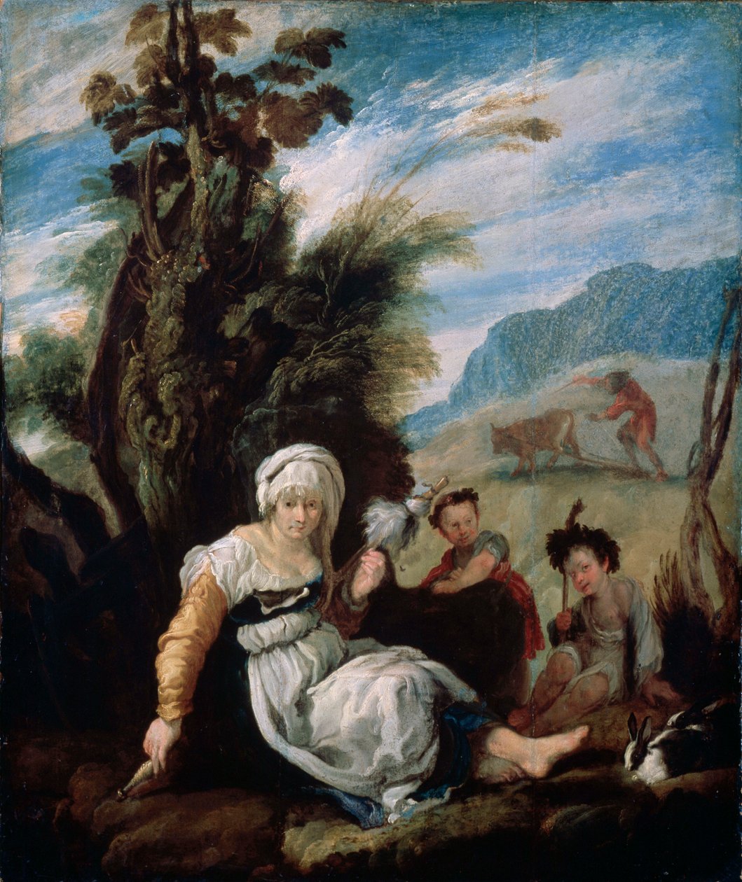 Adam a Eva, 1588 od Domenico Fetti or Feti