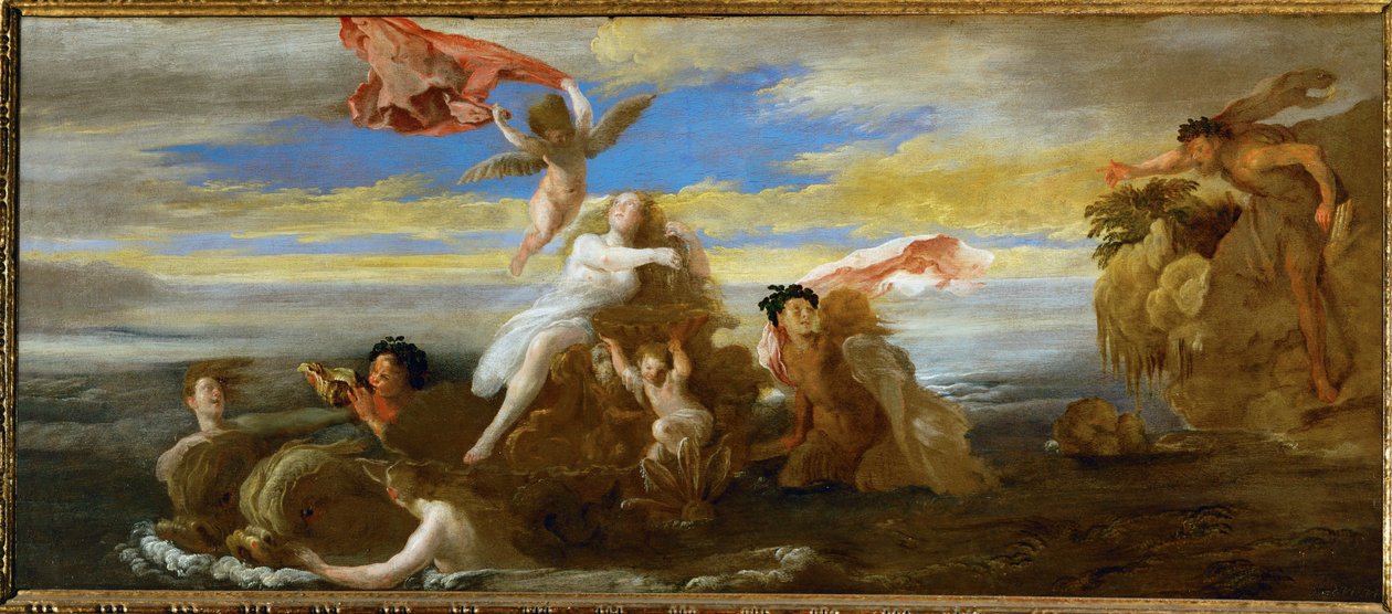 Galathea a Polyphemos (topolové dřevo) od Domenico Fetti