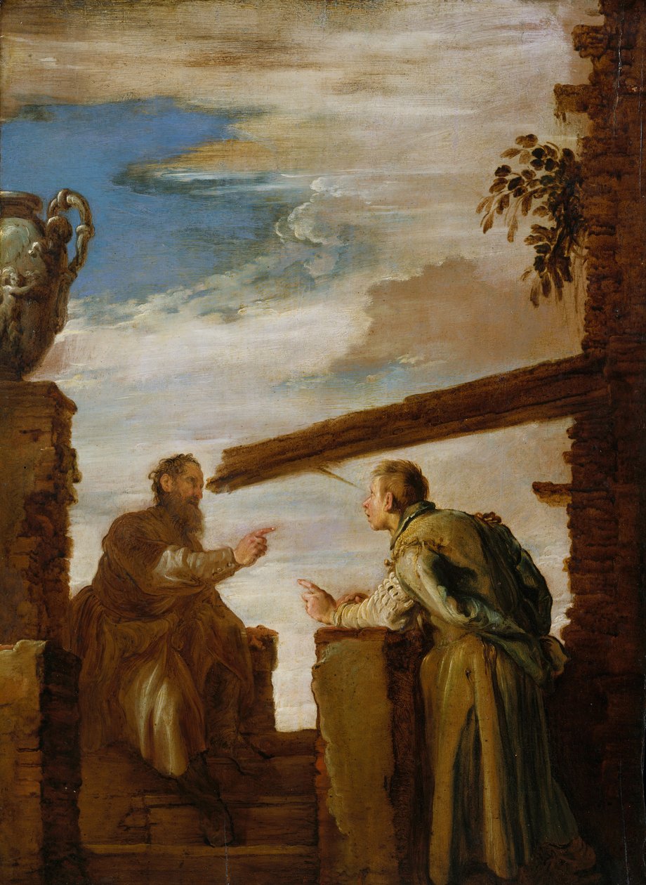 Podobenství o Mote a paprsku, ca. 1619. od Domenico Fetti or Feti